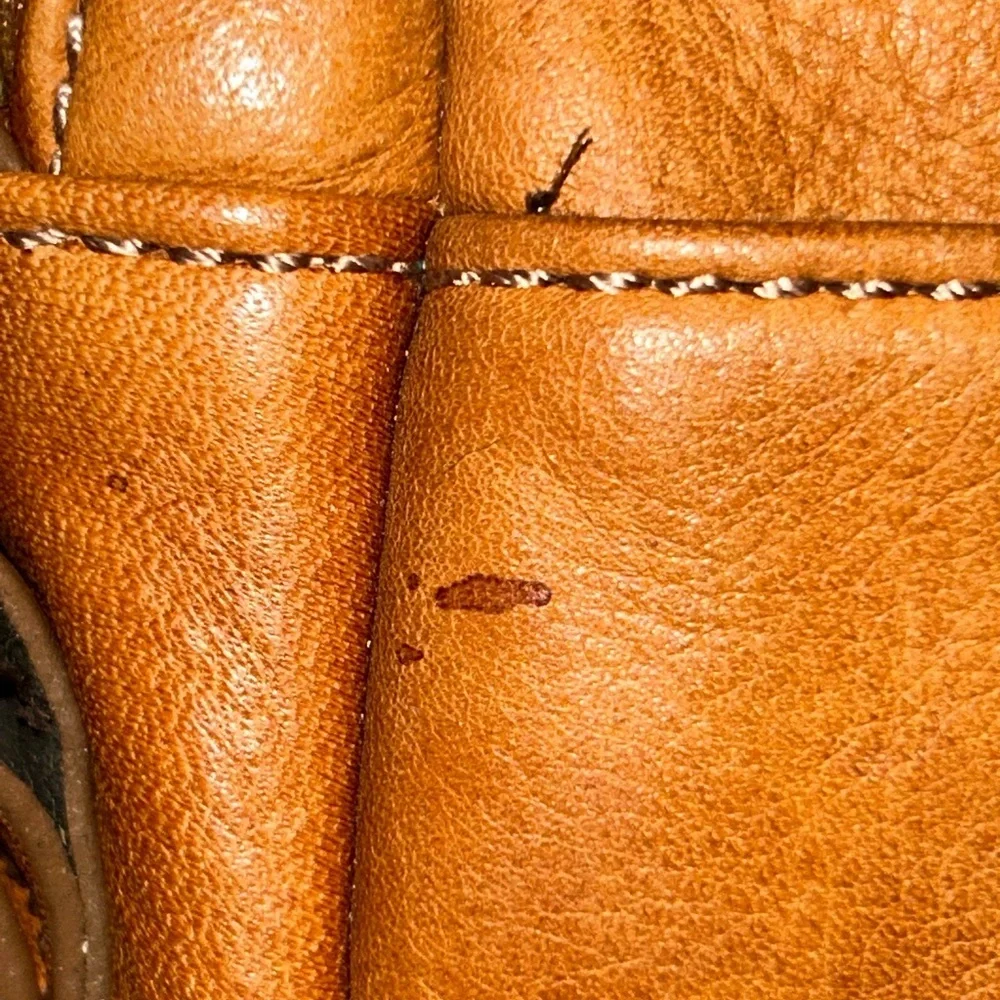 VINTAGE cognac leather J.Crew crossbody bag - Picture 12 of 14